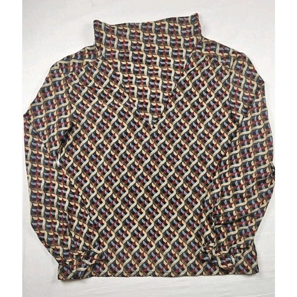 Vintage Pendleton COUNTRY SOPHISTICATES Blouse Geometric Medium/Large‎